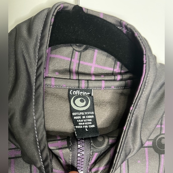 Men’s Caffeine Brand Long Sleeved Zip-up Track Jacket - Size Mens Large - Picture 2 of 4